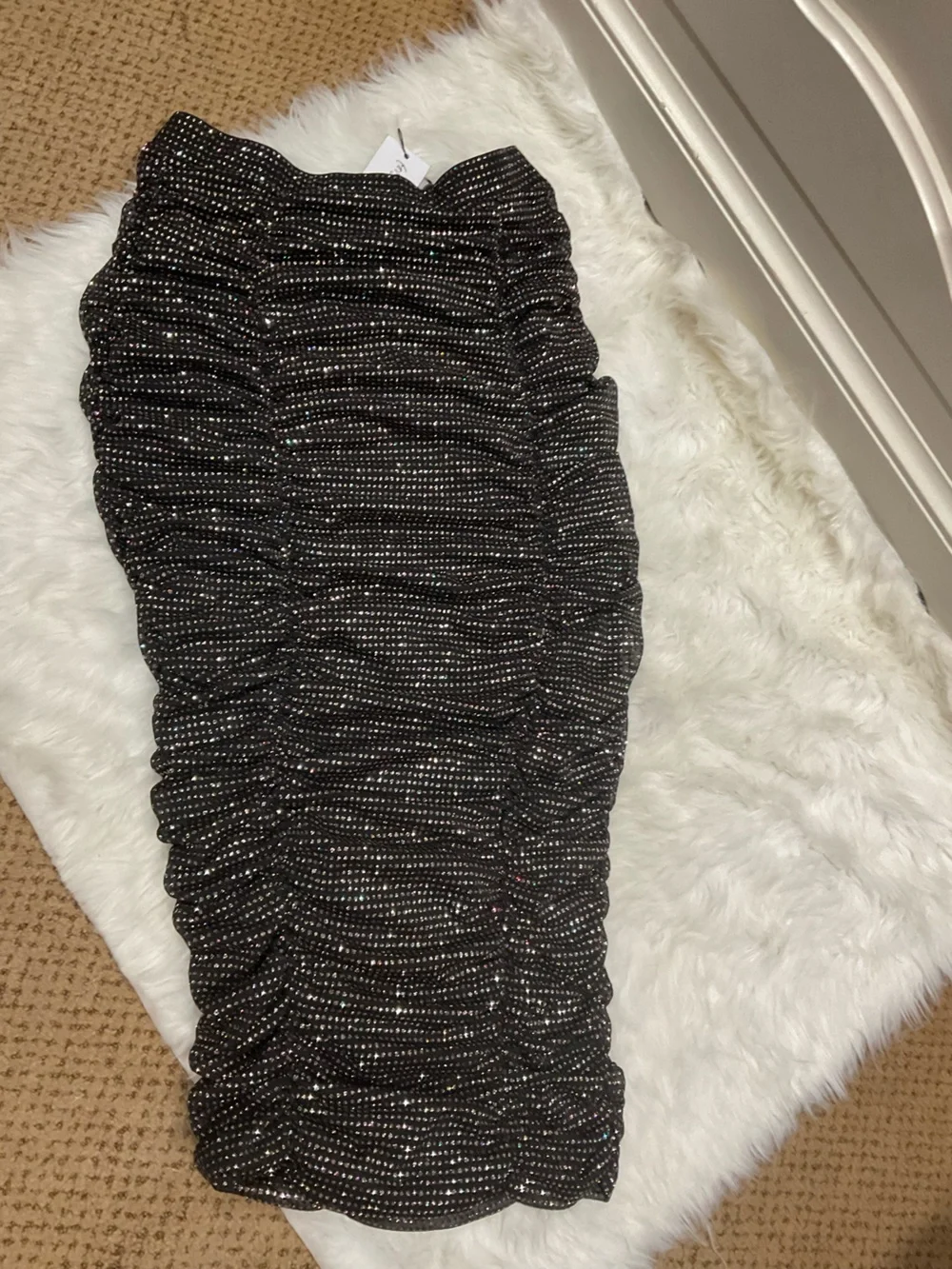 For Love & Lemons Victorias Secret Black All That Glitters Skirt